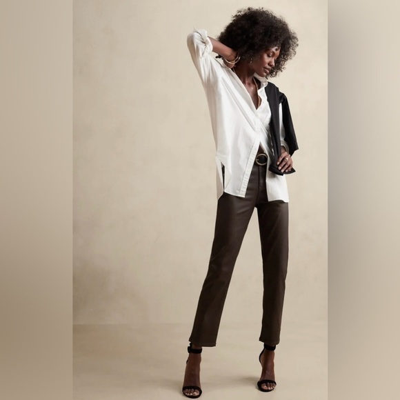 NWT! Banana Republic Slim Coated Jean - Size 35/20 Tall - Picture 1 of 9